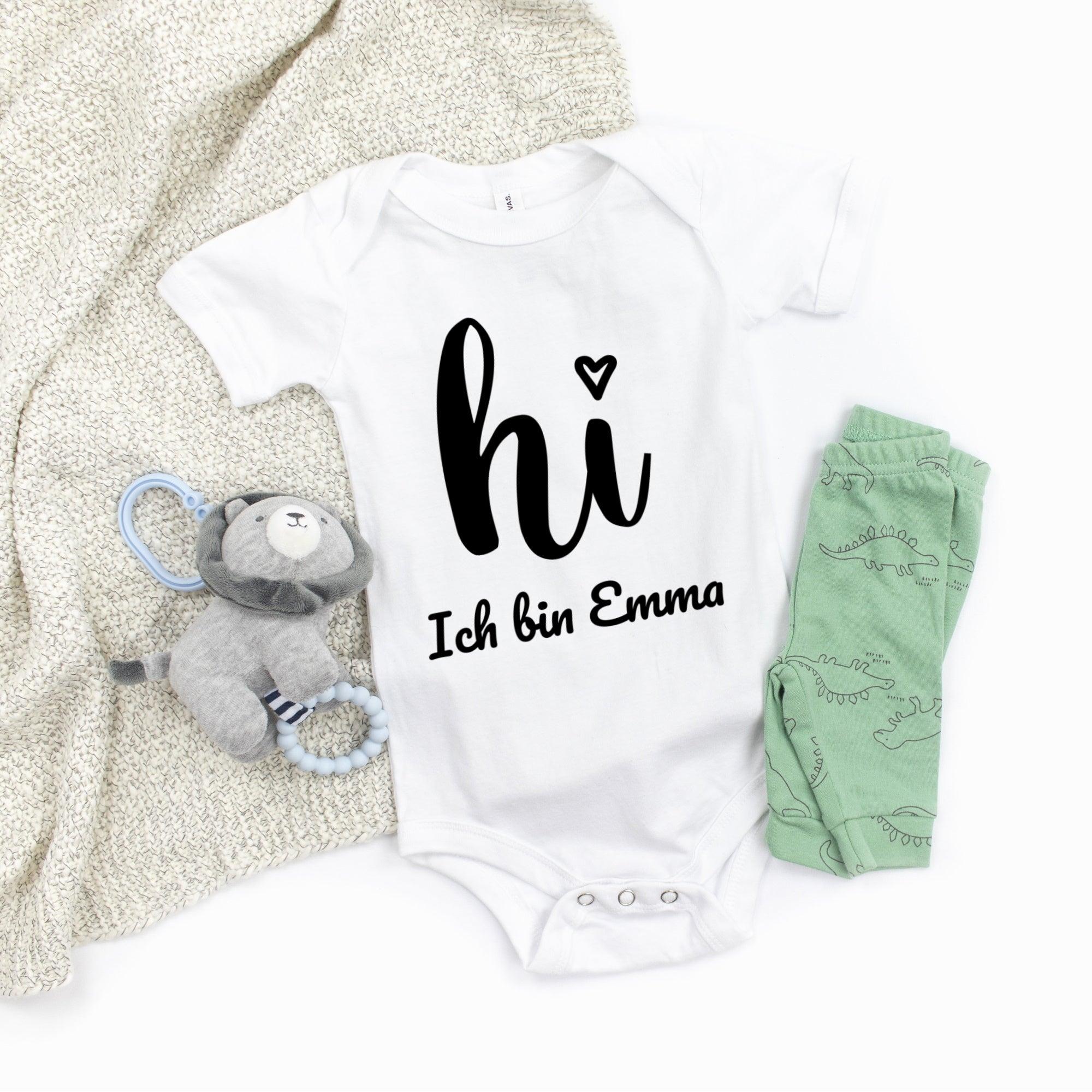 Baby Body personalisierbar mit Namen - JUNALOO